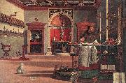 CARPACCIO, Vittore Vision of St Augustin fg painting